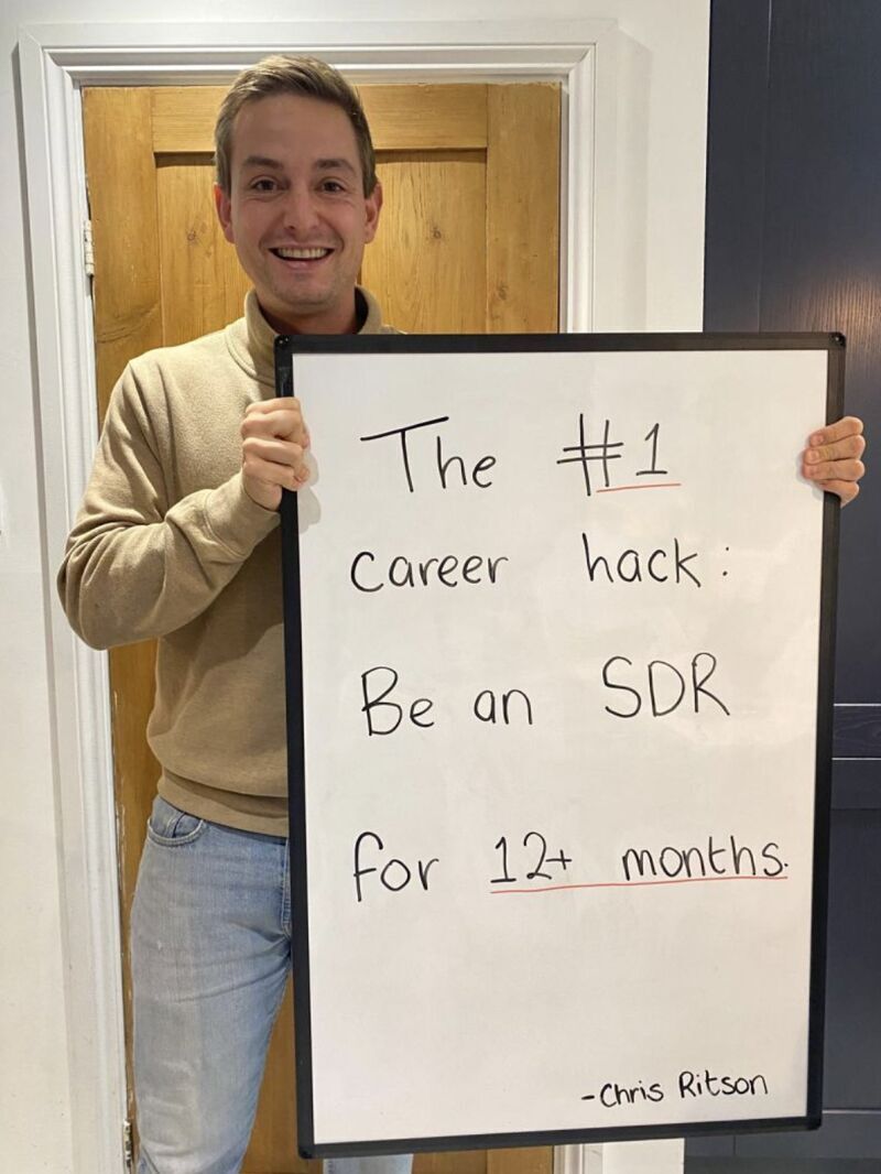 LinkedIn post image: Average SDR salary in the UK: £35k base