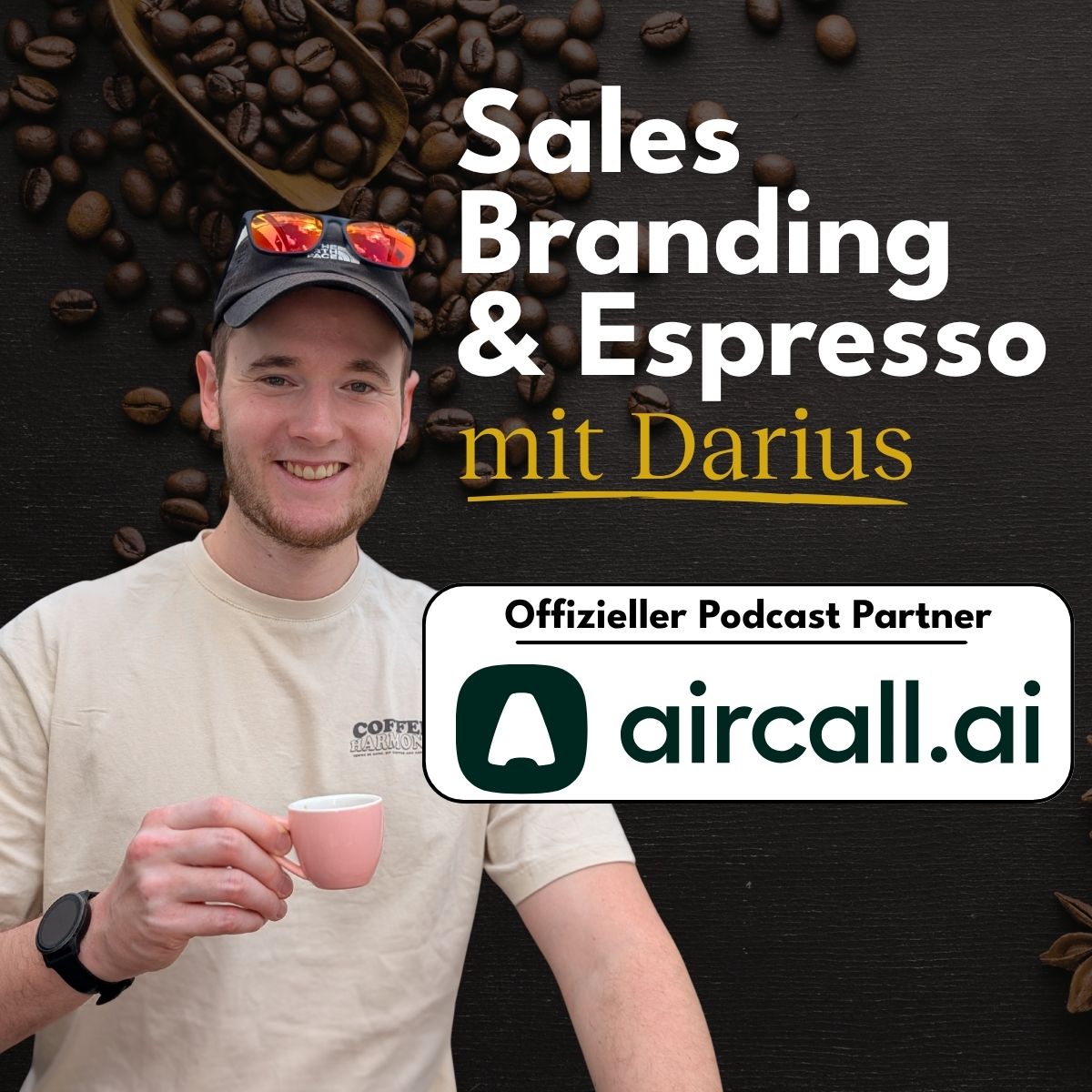 LinkedIn post image: NEWS!!! Aircall wird offizieller Partner für meinen Podcast!! 😍