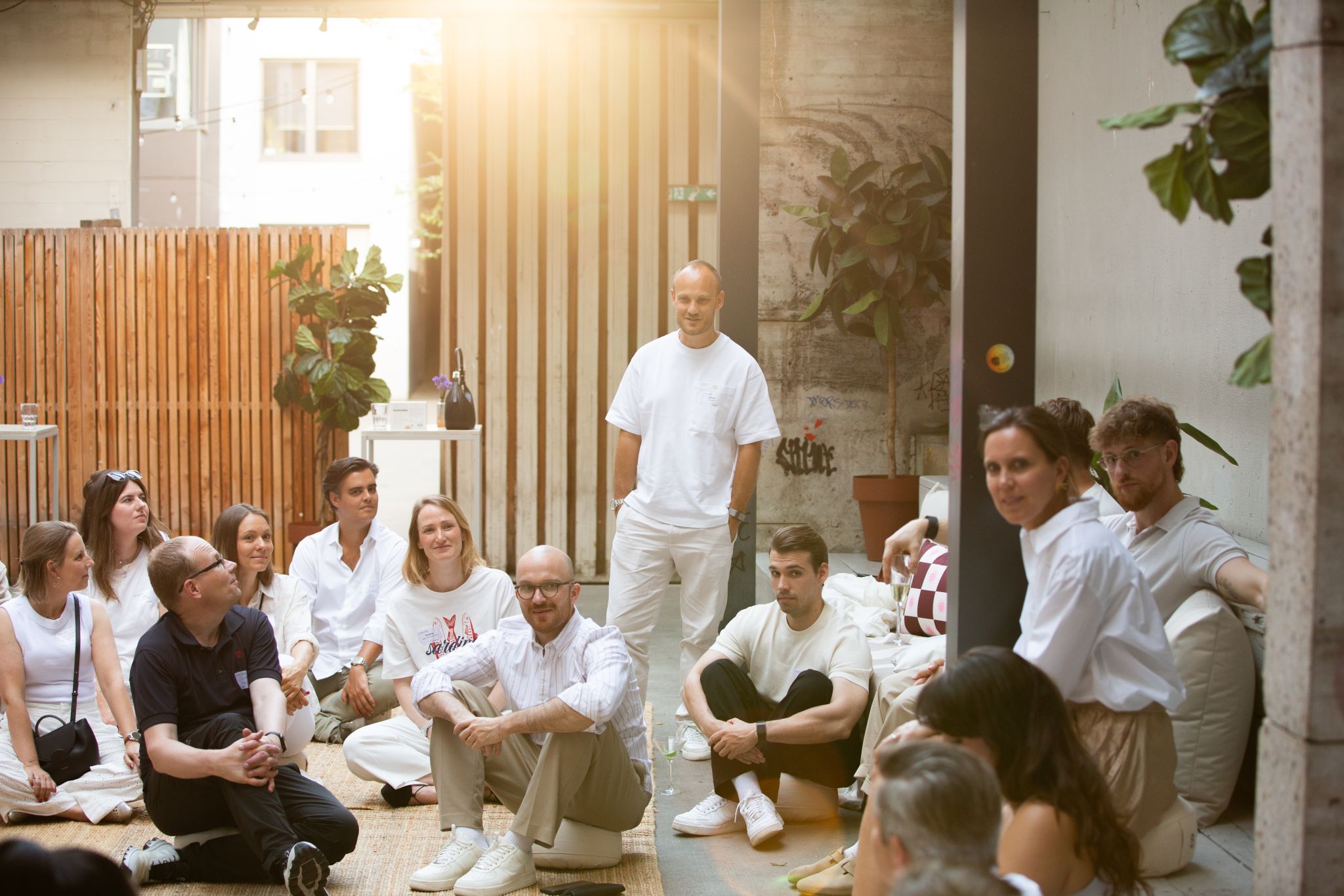 LinkedIn post image: All White in Berlin.