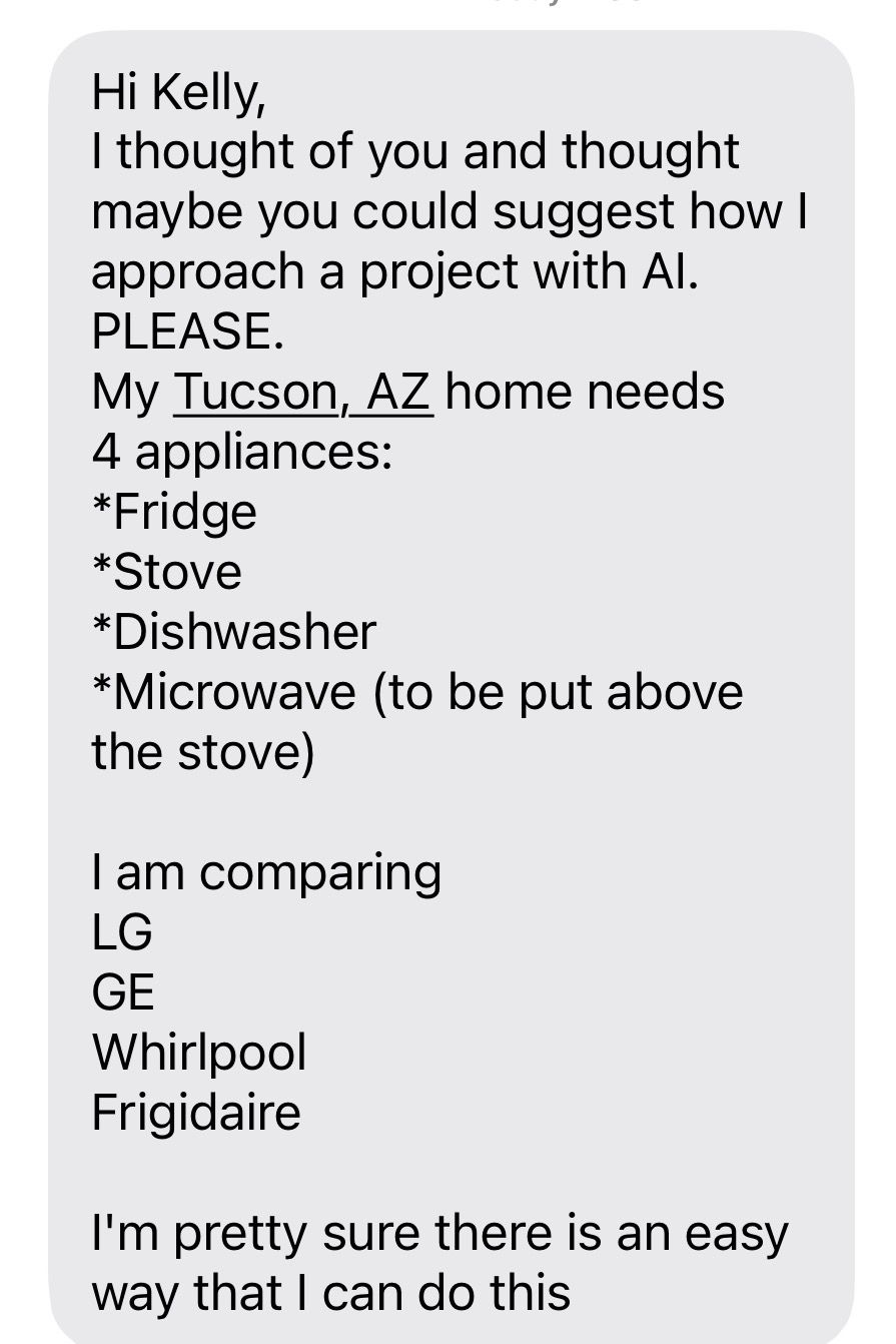 LinkedIn post image: I got this text from an investor friend this week.