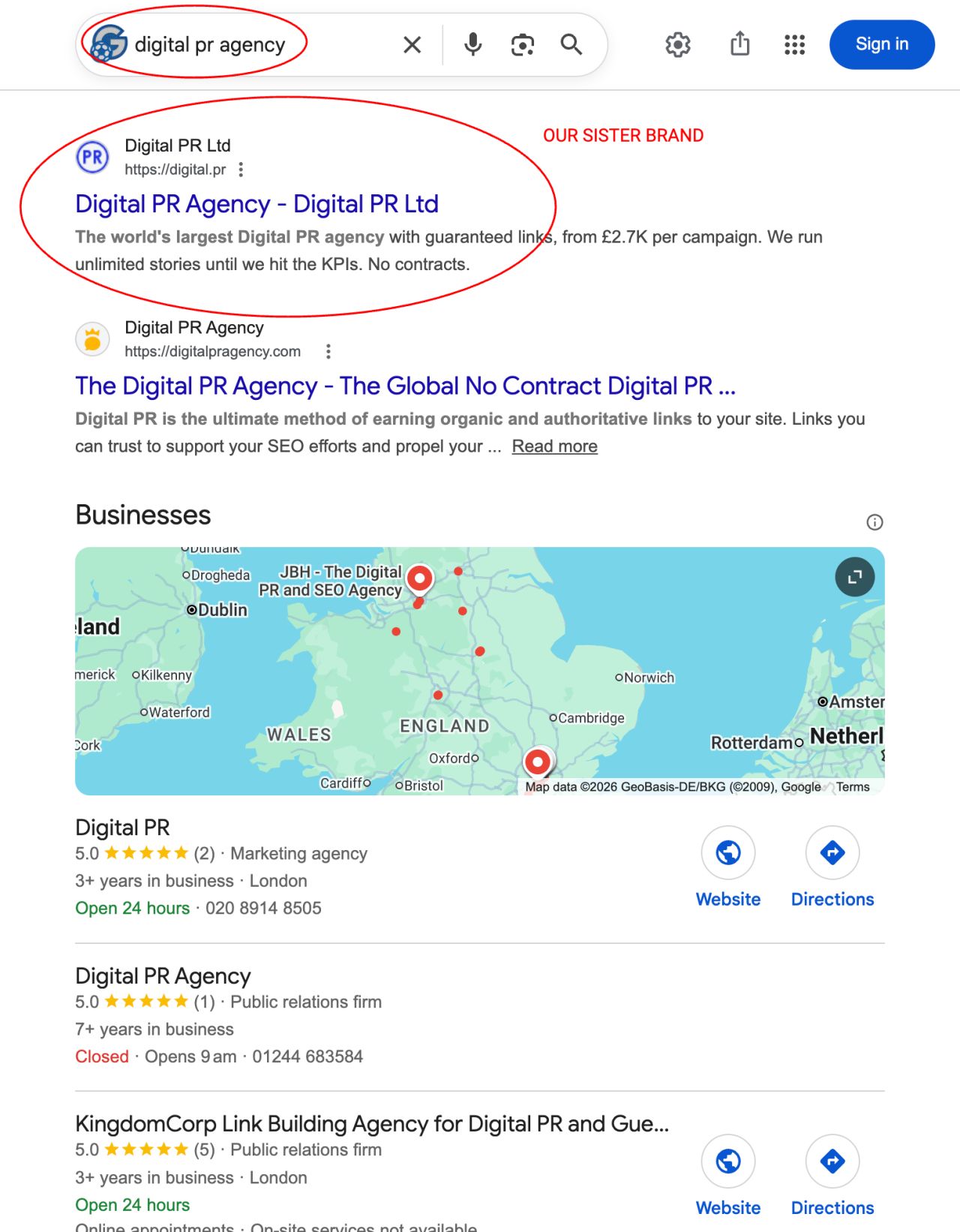 LinkedIn post image: Google is rolling out their latest core update right now, and it brought us back to being the number one digital PR agen