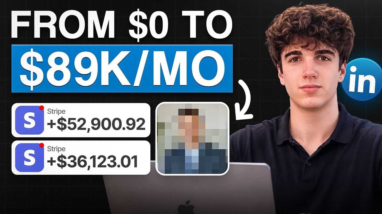 LinkedIn post image: Kyle Hunt went from $20K to $89K/month in 6 months.