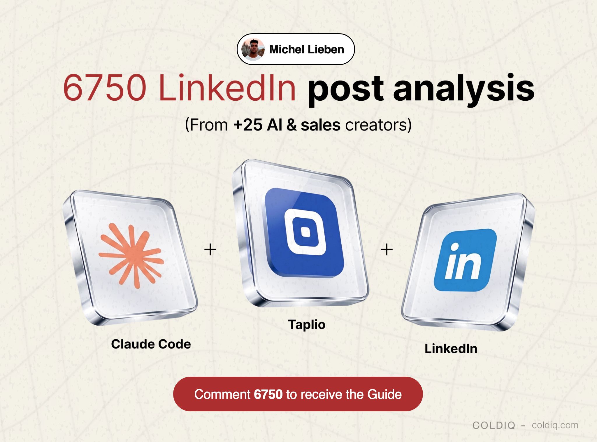 LinkedIn post image: I grew my account to 75K+ followers which got my business past > $7M.