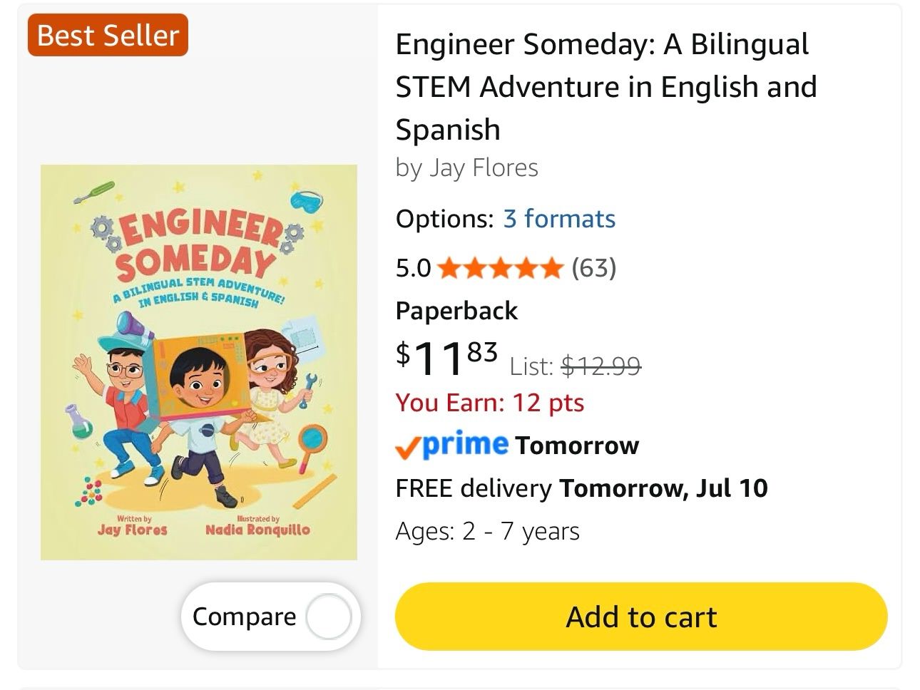 LinkedIn post image: ✨ Engineer Someday is officially an Amazon Best Seller! ✨