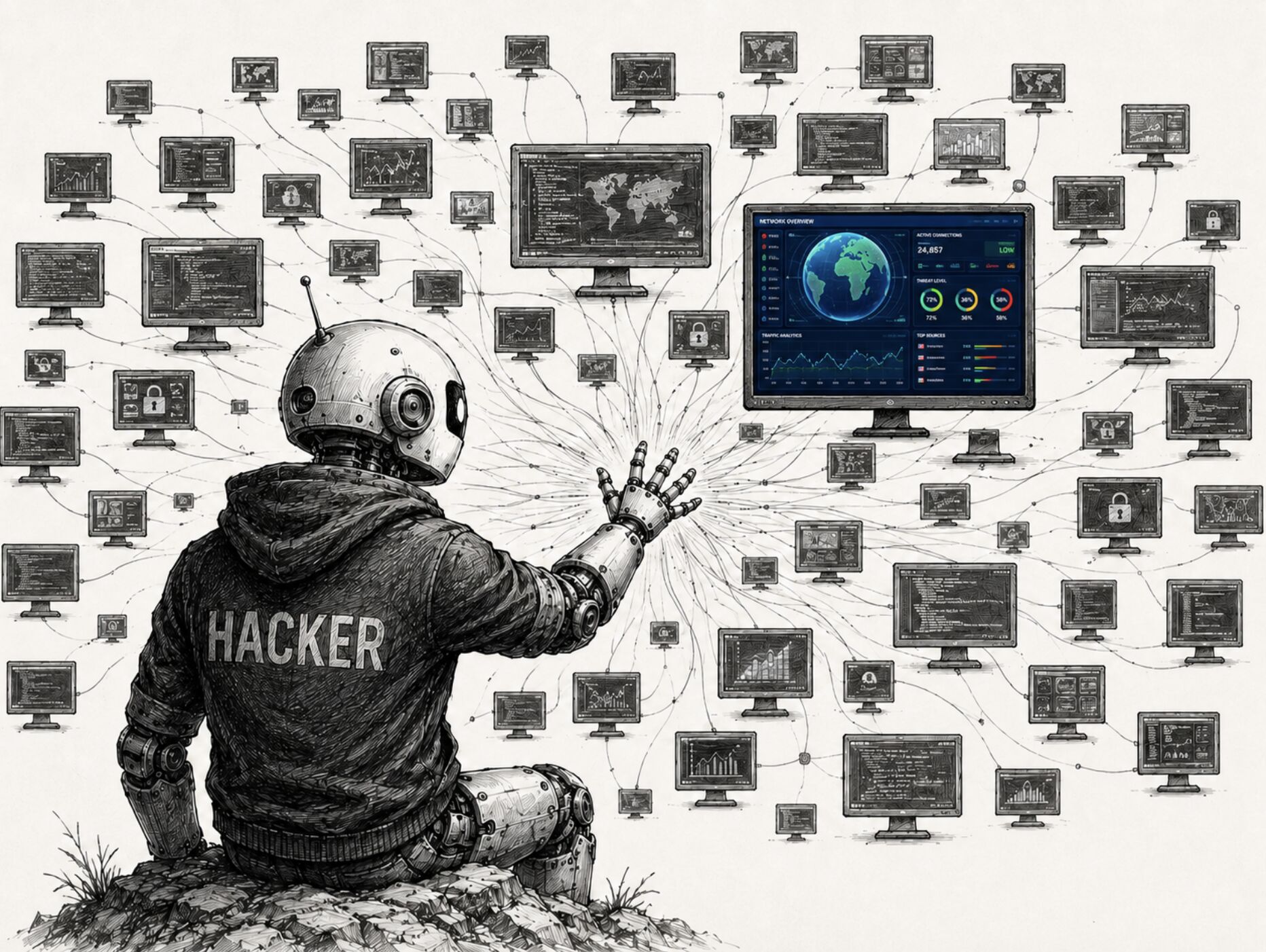 LinkedIn post image: Bizar! Een autonome AI-agent van OpenAI hackte autonoom en ongemerkt (!) het systeem van Hugging Face, niet een kleine s