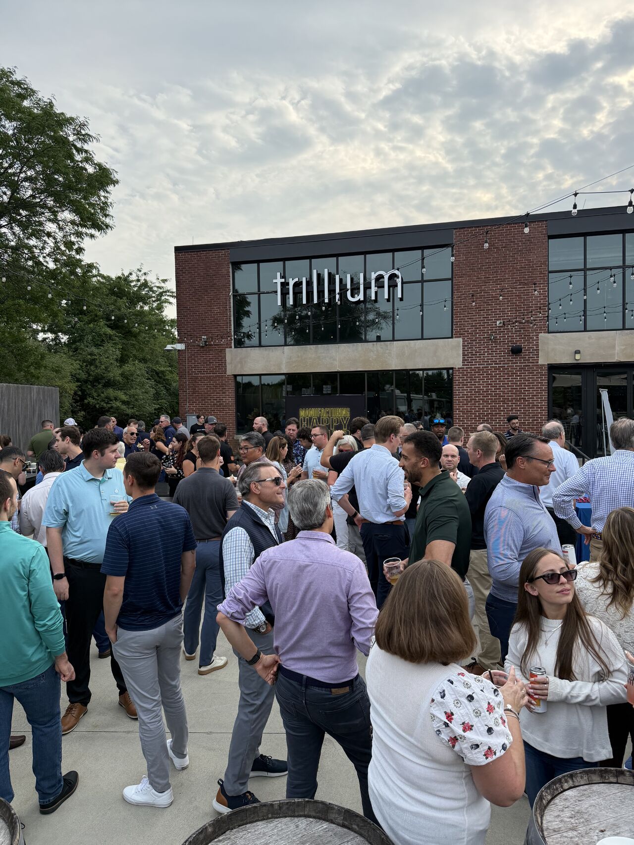LinkedIn post image: Some of the most stacked live podcasts and biggest tour parties we've ever done at Manufacturing Happy Hour are happenin