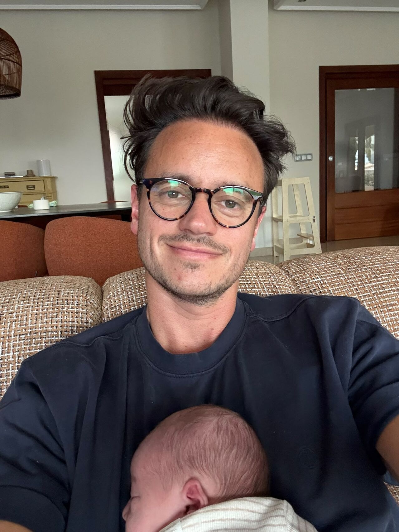 LinkedIn post image: 3 days ago our 2nd daughter Jones was born. As an only child, this is super special for me.