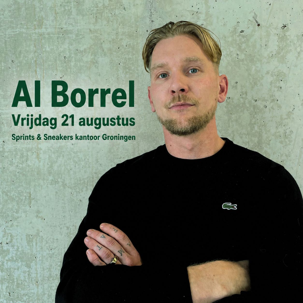LinkedIn post image: 70 aanmeldingen voor de AI borrel waarvan 40 mensen hebben bevestigd te komen.