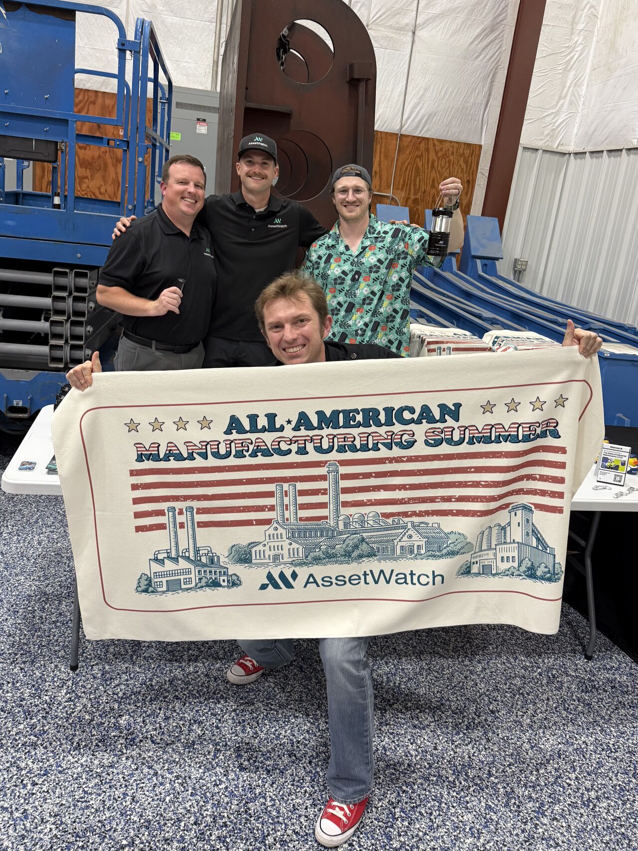LinkedIn post image: Manufacturing Happy Hour is hitting the road next week with AssetWatch® for our Midwest leg of the All-American Manufact