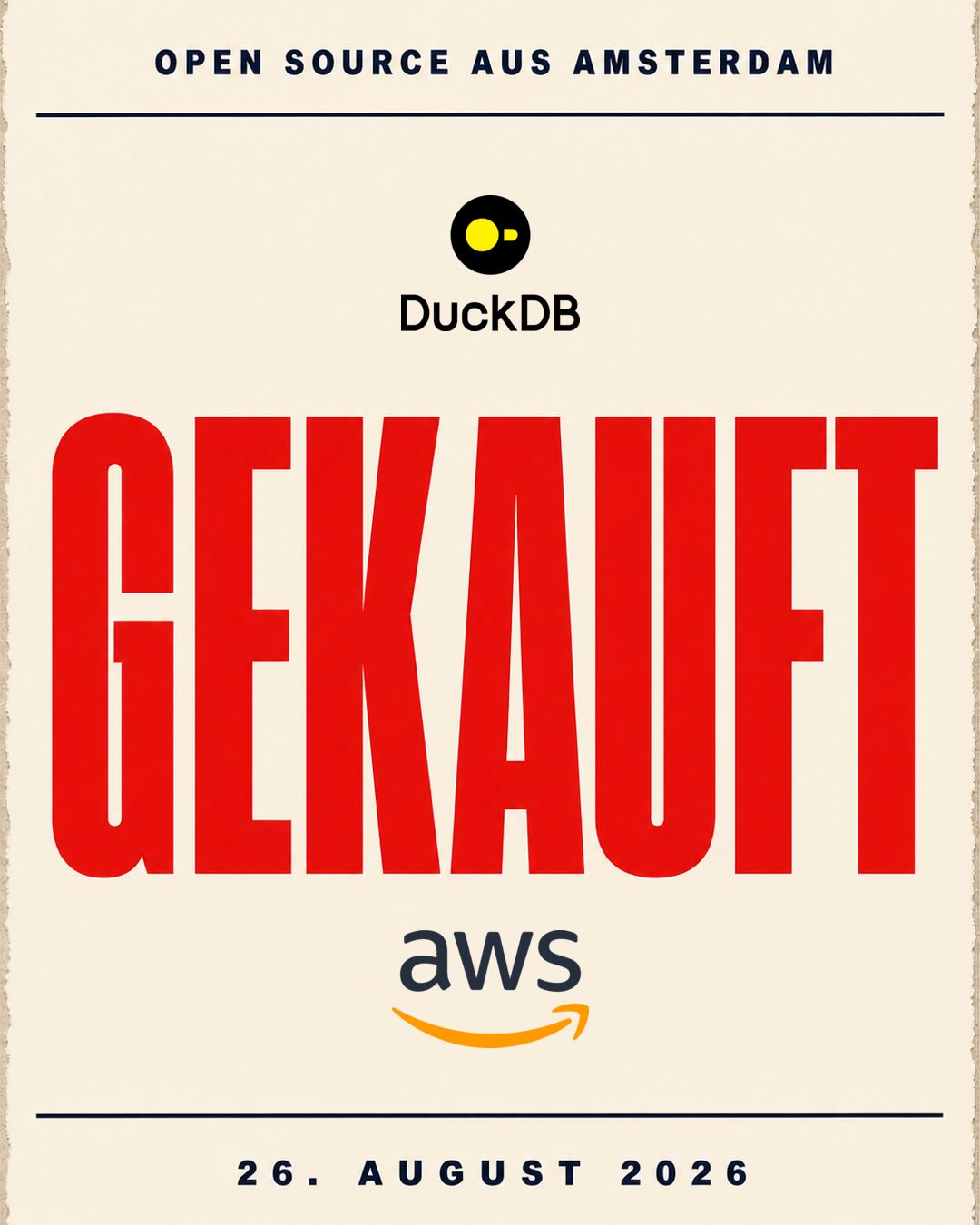 LinkedIn post image: Amazon hat gestern Open Source gekauft. Ohne eine einzige Zeile Code zu besitzen.