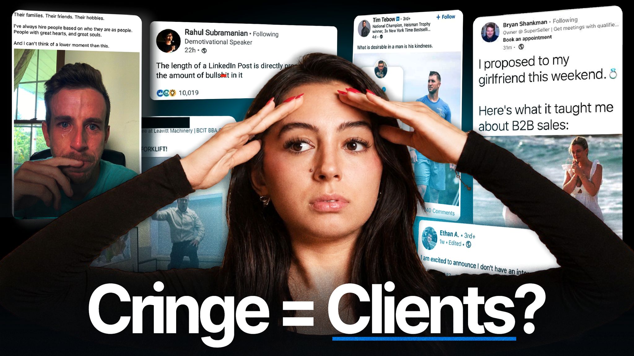 LinkedIn post image: Someone with less credentials than you is becoming the name everyone in your industry knows. The only difference is they