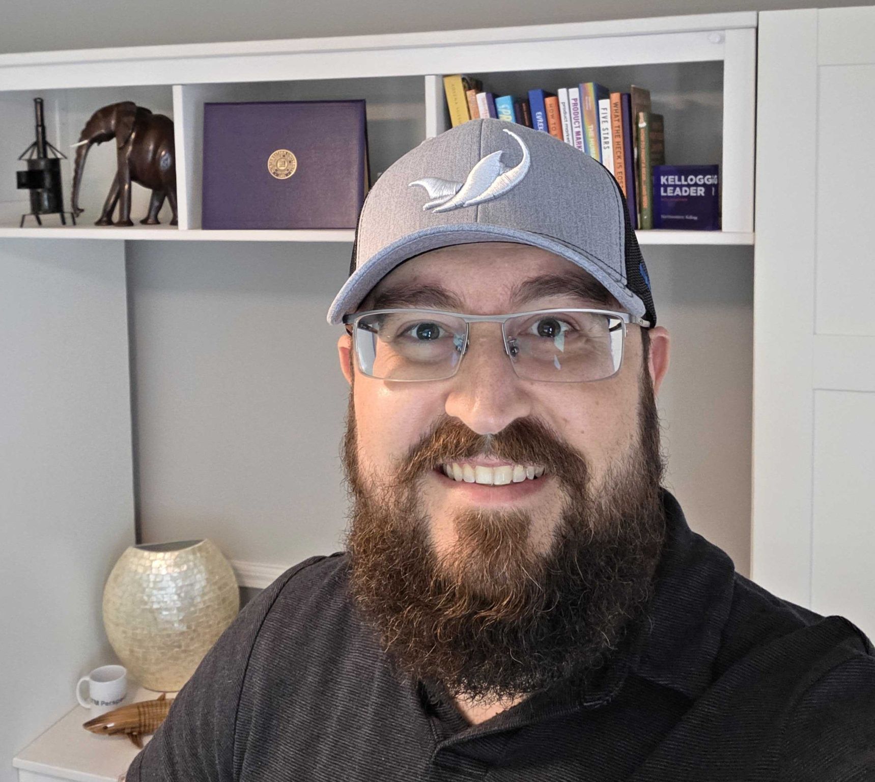 LinkedIn post image: Blue Manta Consulting hats are officially here!
