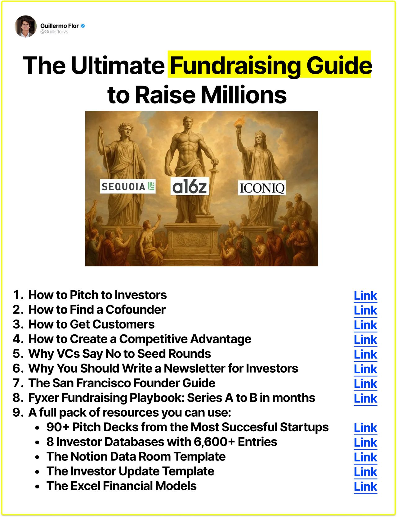 LinkedIn post image: 𝗧𝗵𝗲 𝗨𝗹𝘁𝗶𝗺𝗮𝘁𝗲 𝗙𝘂𝗻𝗱𝗿𝗮𝗶𝘀𝗶𝗻𝗴 𝗚𝘂𝗶𝗱𝗲 𝘁𝗼 𝗥𝗮𝗶𝘀𝗲 𝗠𝗶𝗹𝗹𝗶𝗼𝗻𝘀  🔥