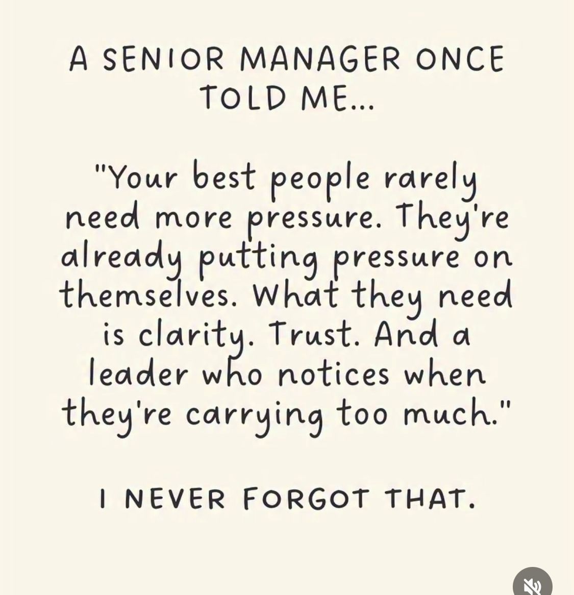 LinkedIn post image: What do high performers need most from leaders? Clarity, trust, and the compassionate presence of a leader who sees and