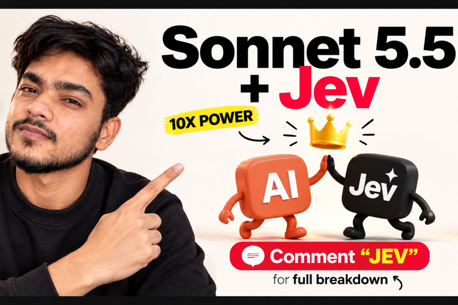 LinkedIn post image: Jev + Claude Sonnet 5.5 can make outreach workflows way cheaper and faster