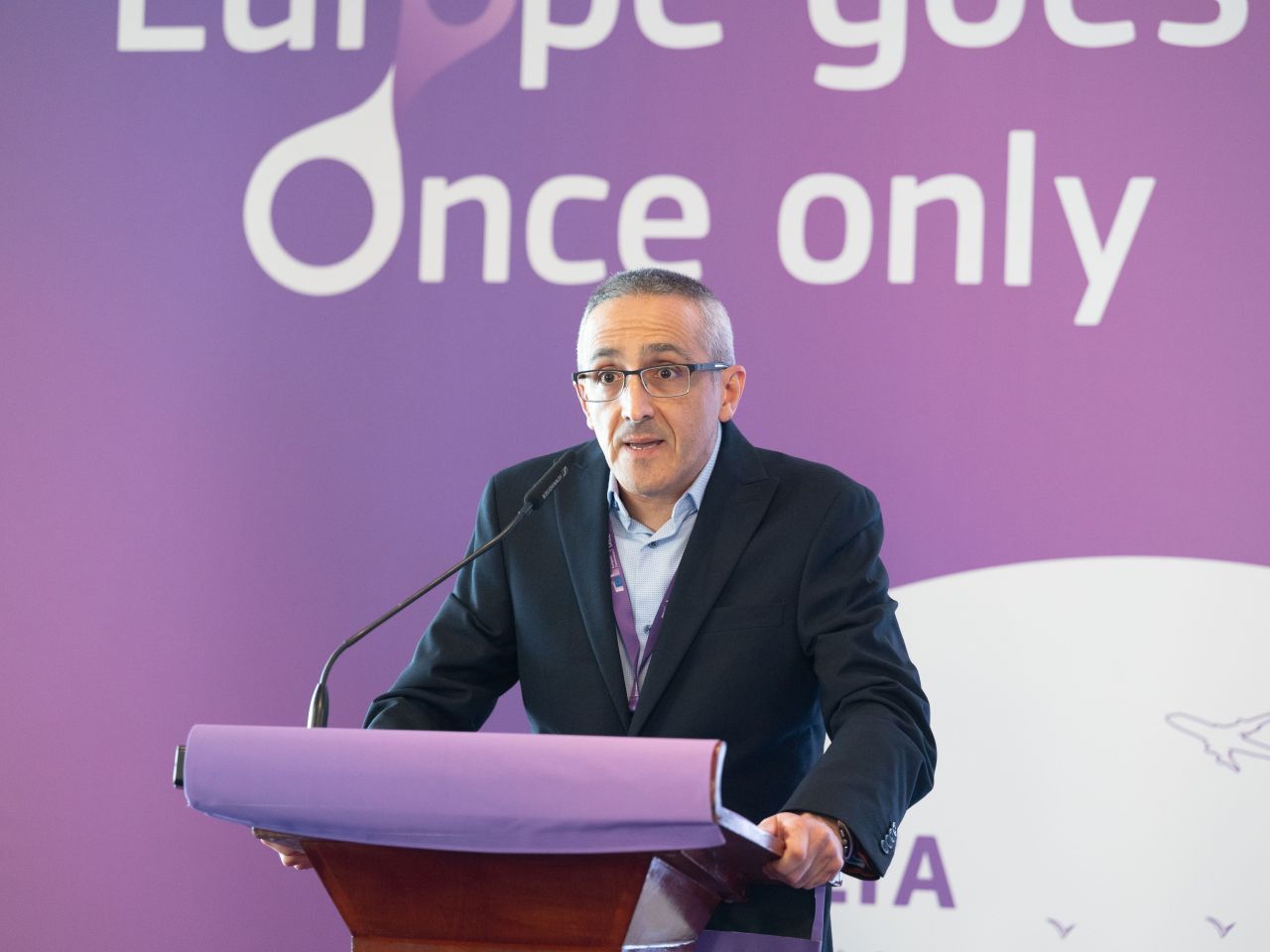 LinkedIn post image: 💥 Speaking to the incredible crowd at the Europe Goes Once Only event in Malta this week was both a privilege and a res